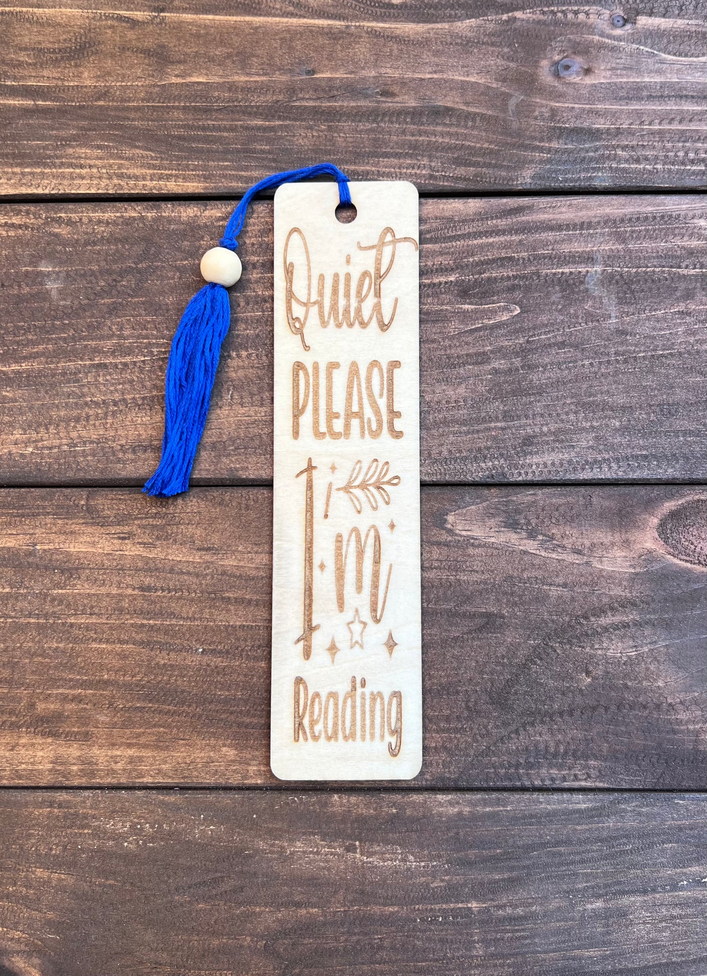 Custom laser engraved wooden bookmark - For all book lovers!