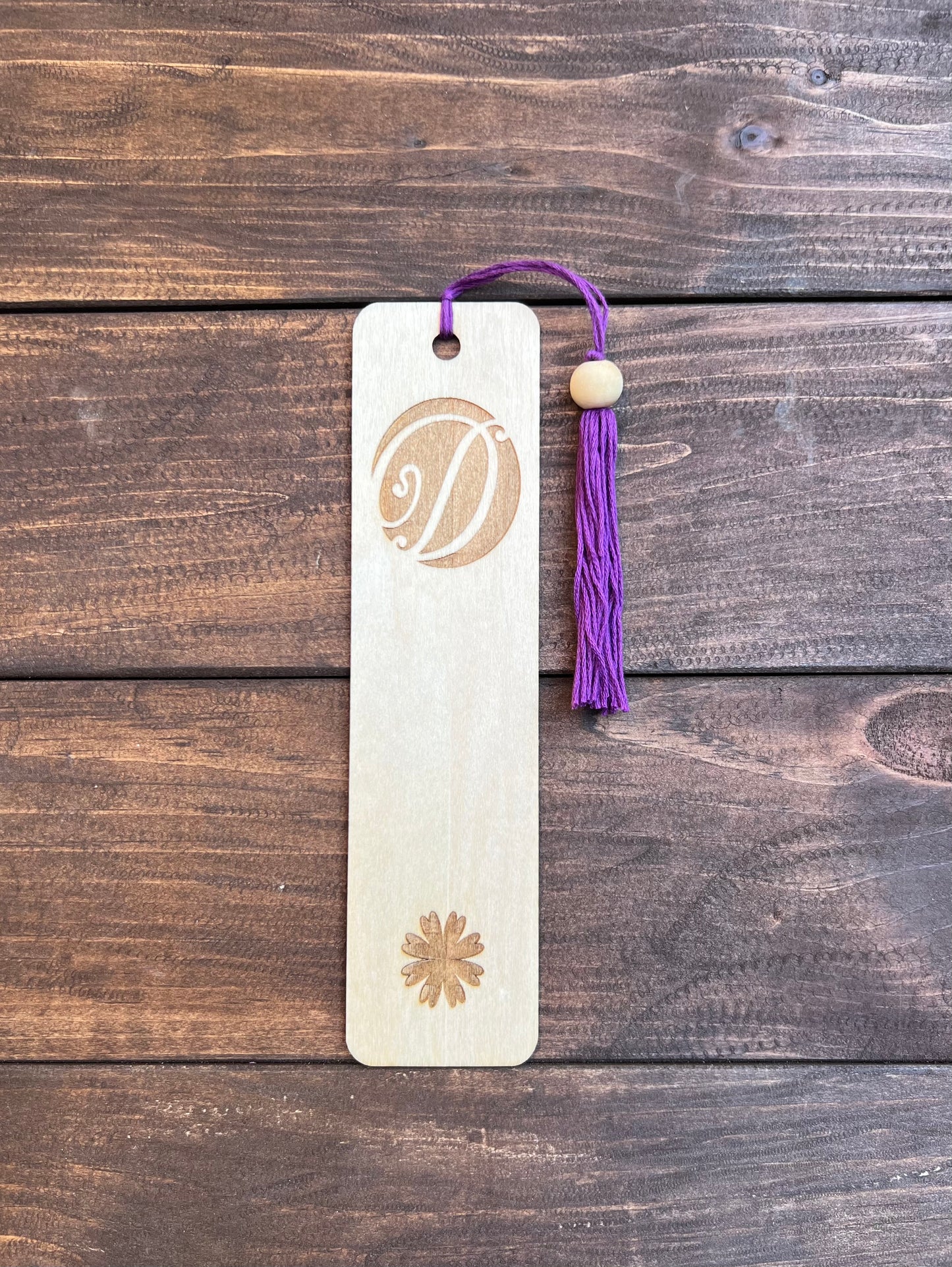 Personalized Laser Engraved Wood Bookmarks - Monogrammed Gifts for Book Lovers!