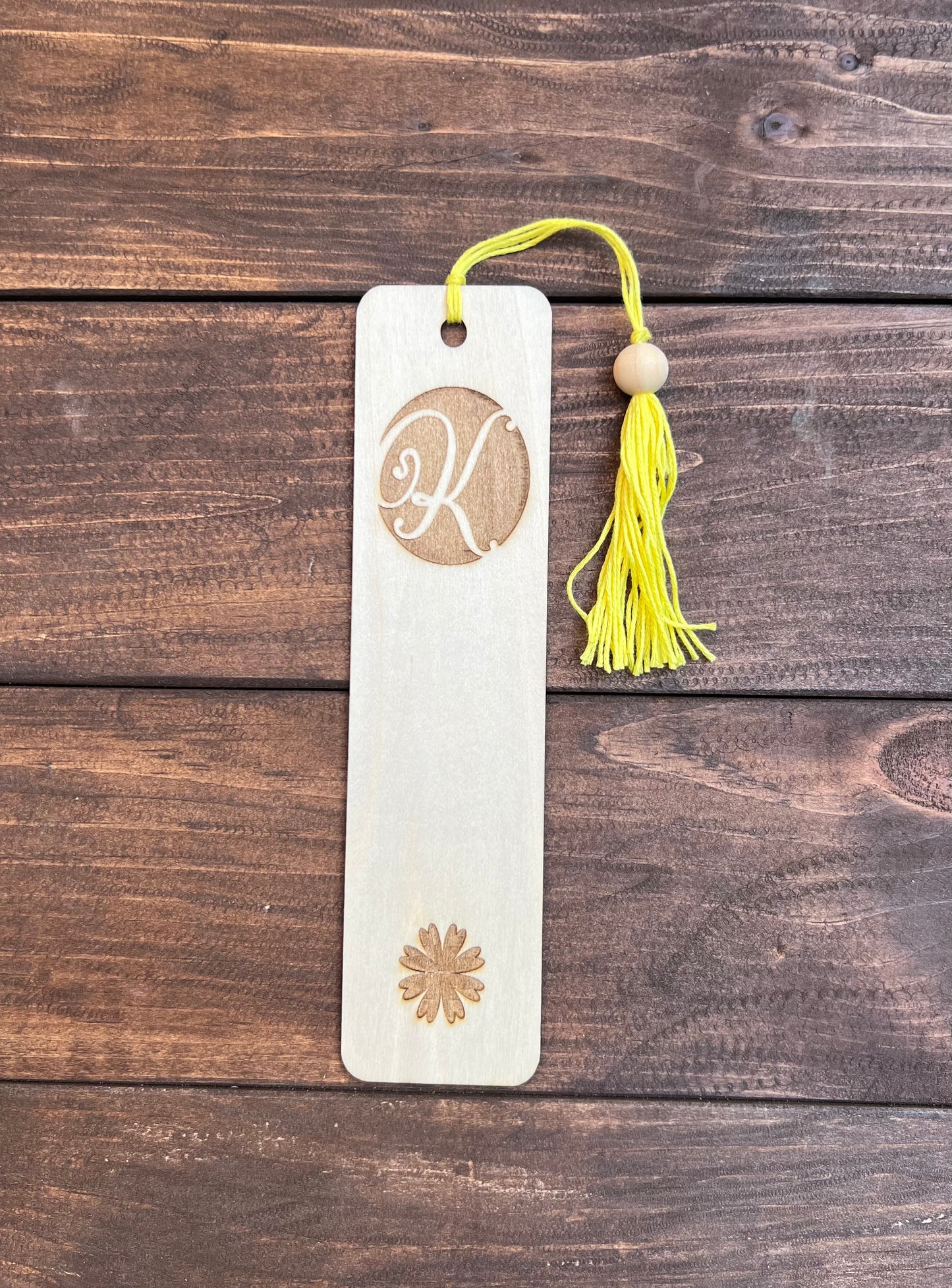 Personalized Laser Engraved Wood Bookmarks - Monogrammed Gifts for Book Lovers!