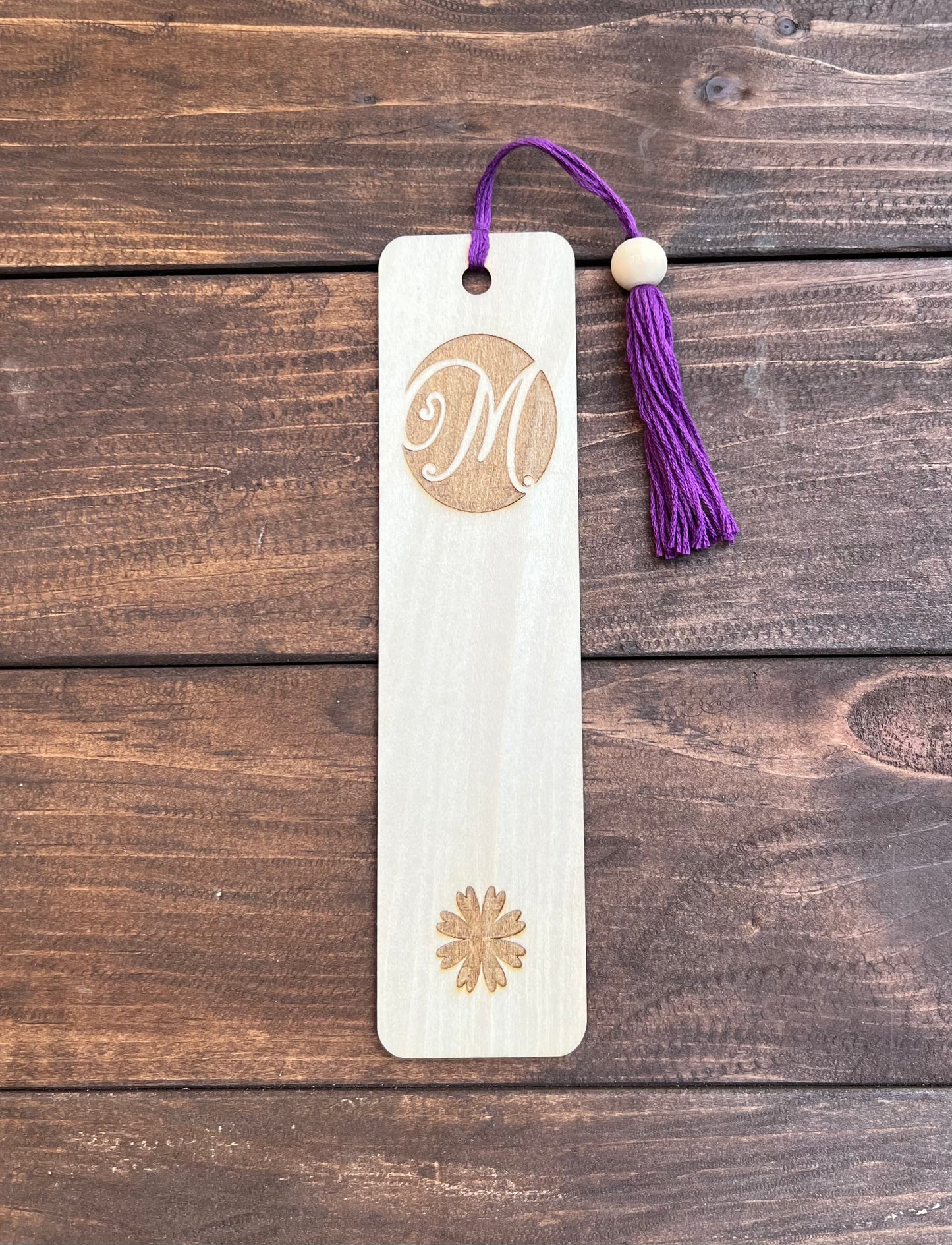 Personalized Laser Engraved Wood Bookmarks - Monogrammed Gifts for Book Lovers!