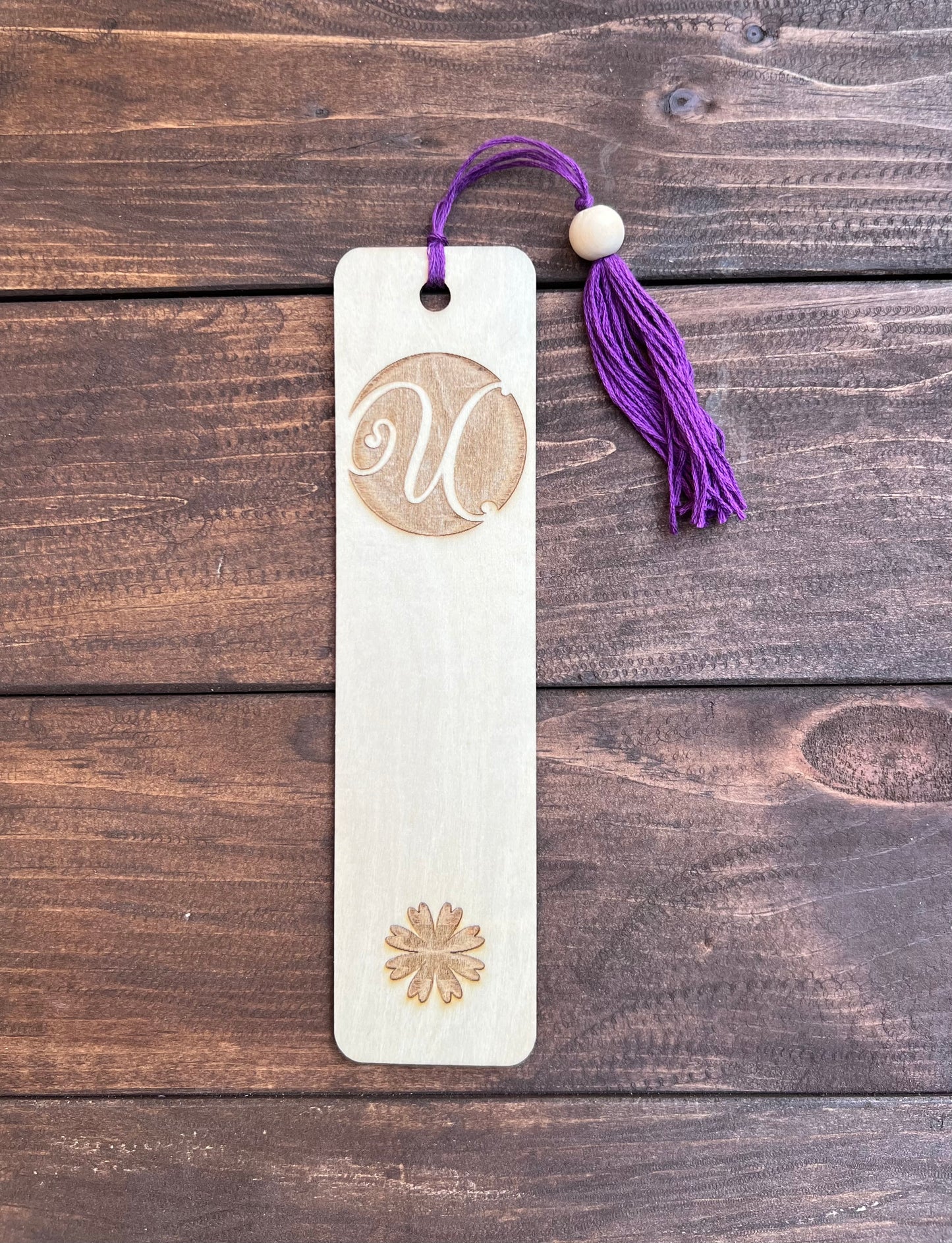 Personalized Laser Engraved Wood Bookmarks - Monogrammed Gifts for Book Lovers!