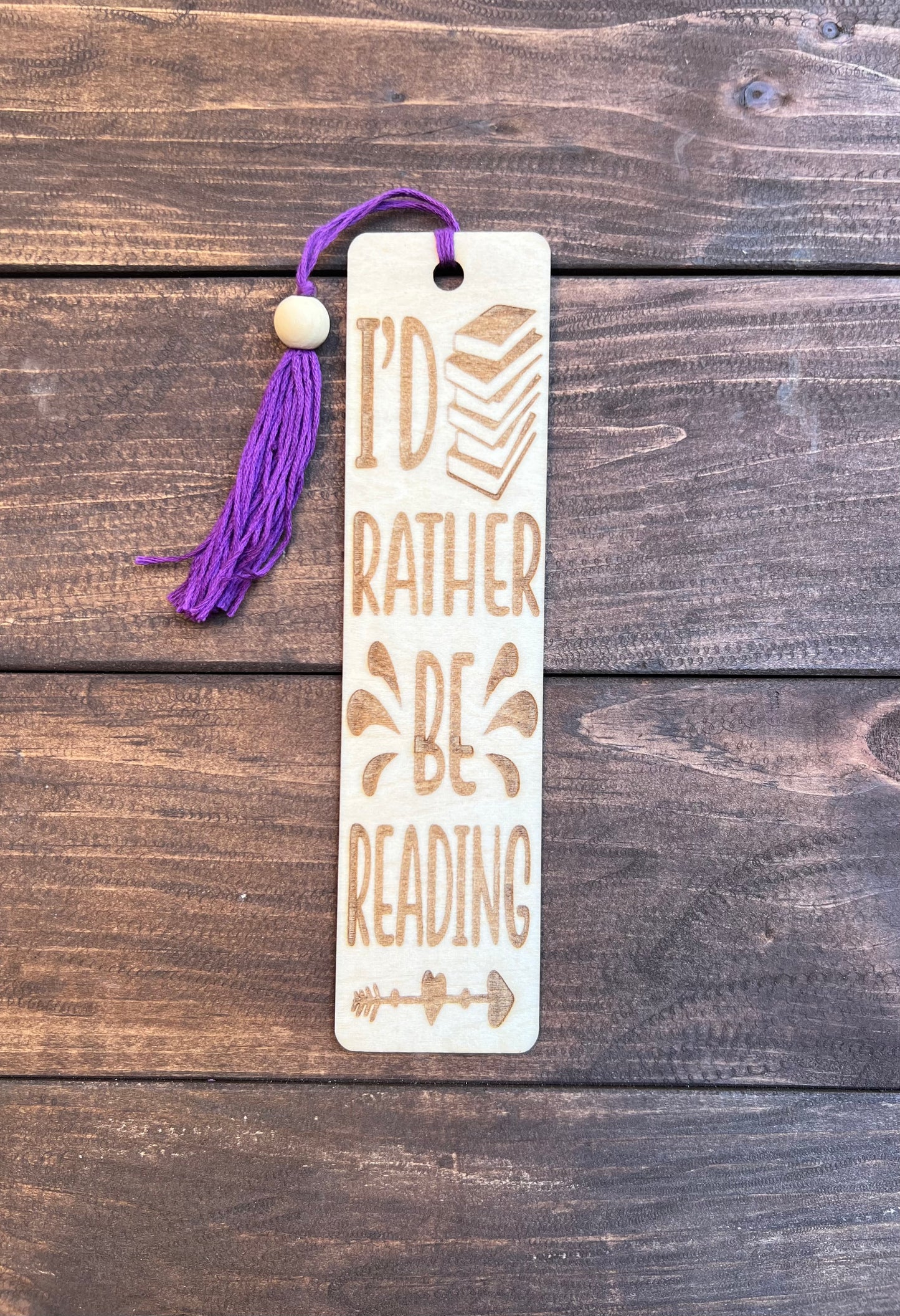 Custom laser engraved wooden bookmark  - For all book lovers!