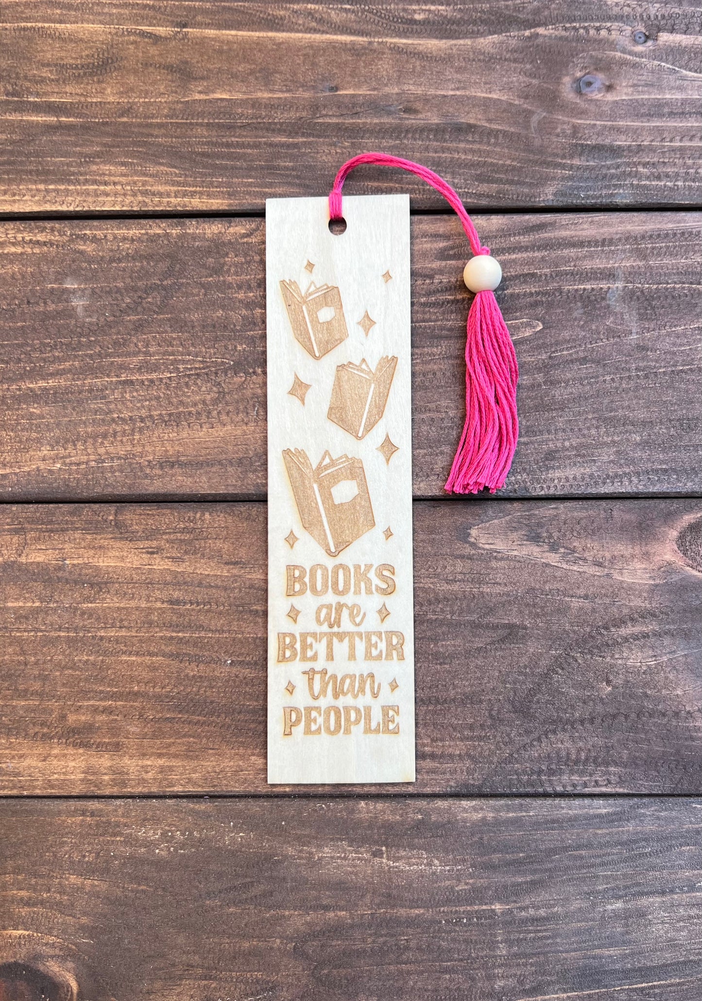 Custom laser engraved wooden bookmark  - For all book lovers!