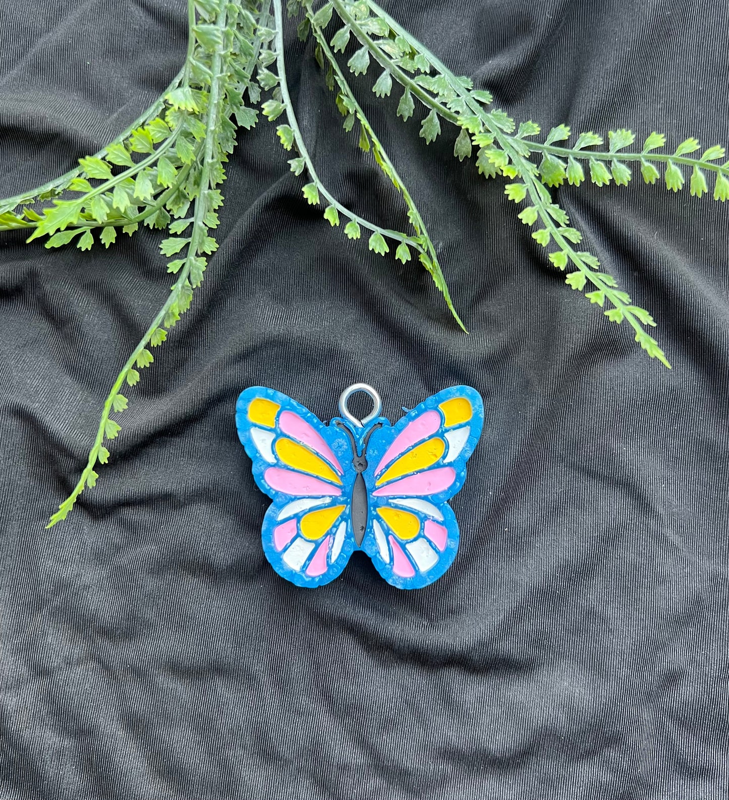 Butterfly Car Mirror Freshie - A whimsical scented charm for your ride!